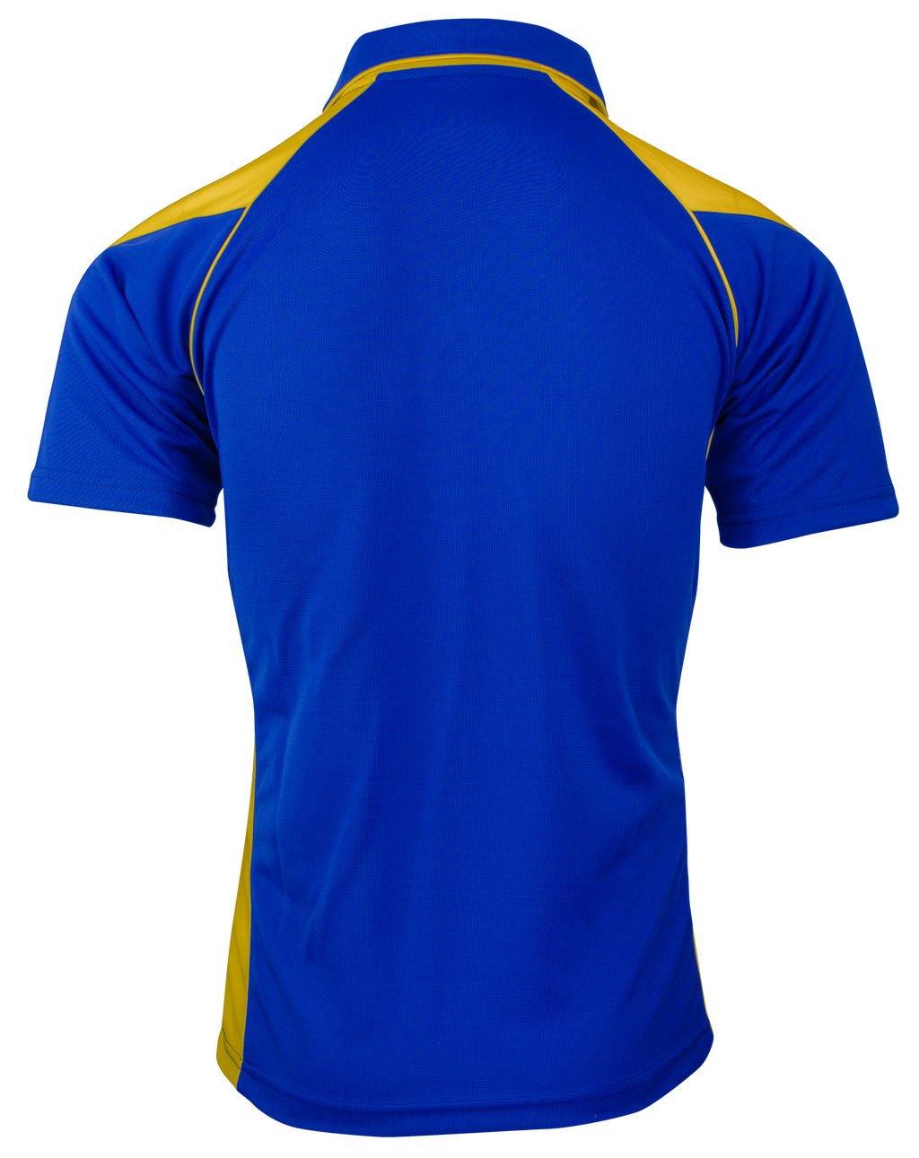 PREMIER MENS POLOS - ROYAL/GOLD