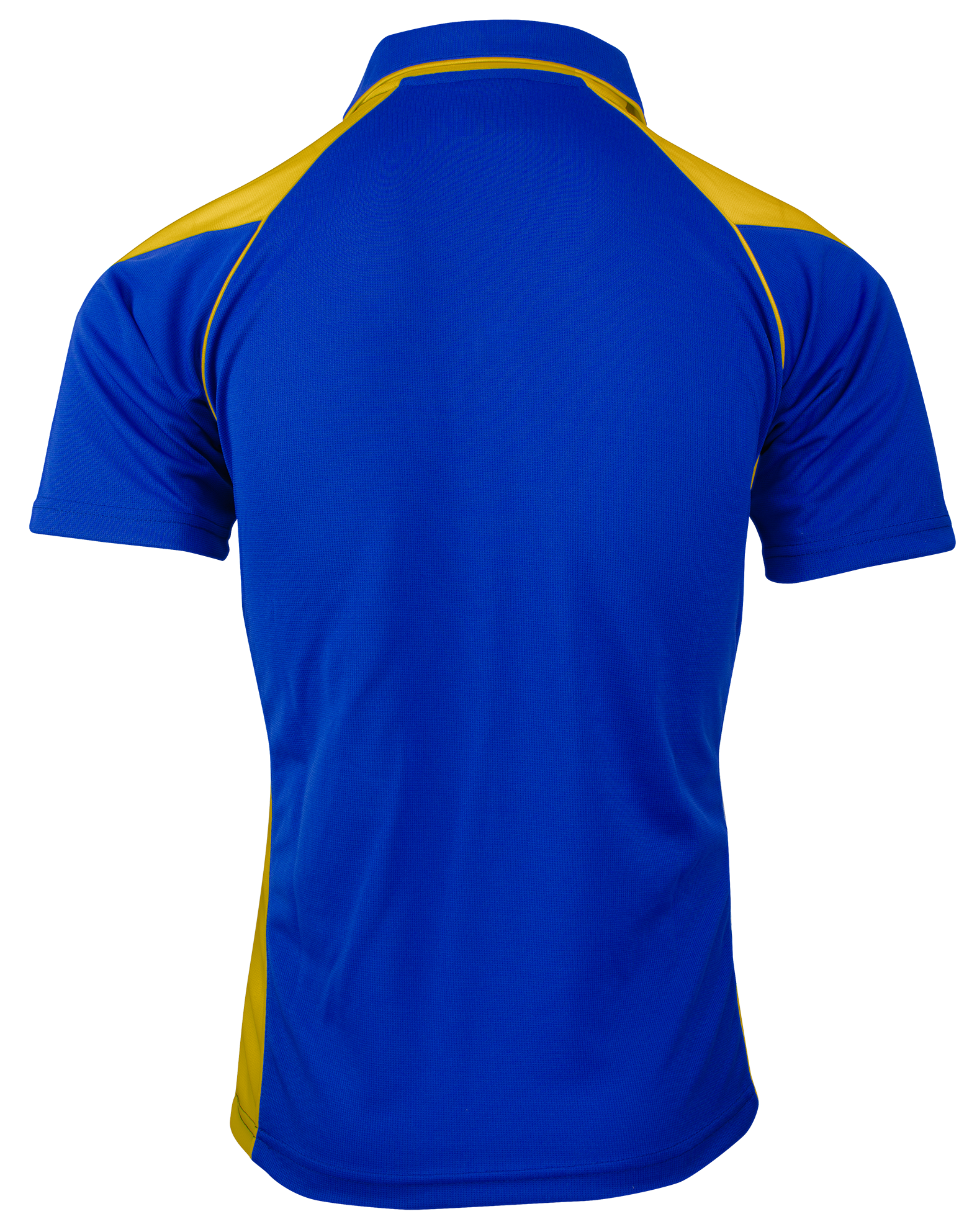 PREMIER MENS POLOS - ROYAL/GOLD