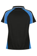 PANORAMA LADY POLOS - BLK/ELEC. ROYAL/WHT