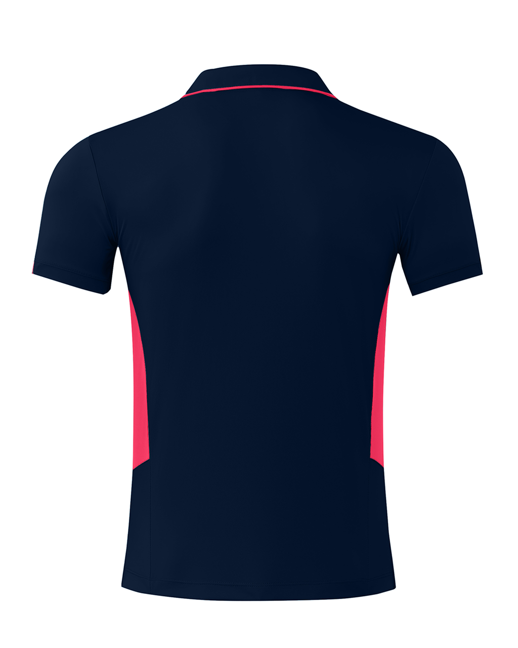 TASMAN MENS POLOS - NAVY/NEON PINK