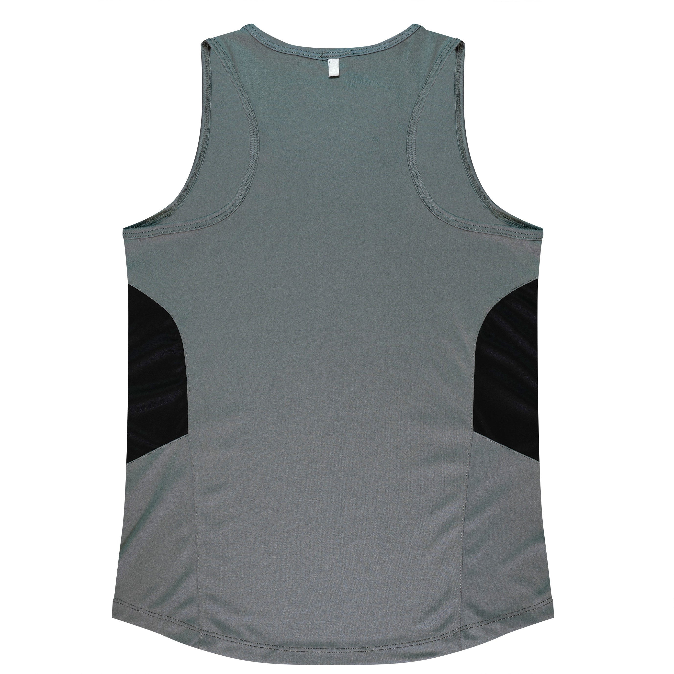 TASMAN LADY SINGLETS - ASHE/BLACK