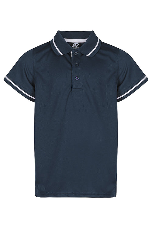 COTTESLOE KIDS POLOS - NAVY/WHITE