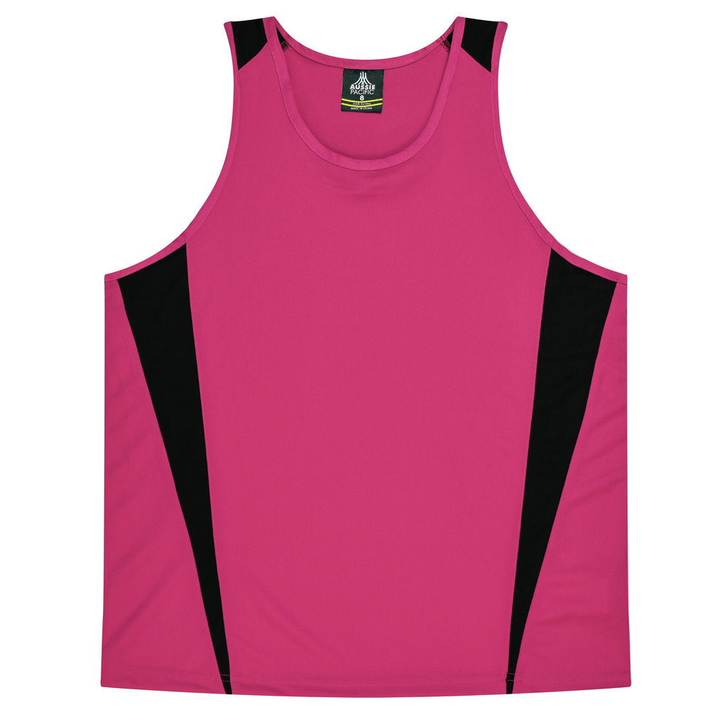 EUREKA KIDS SINGLETS - PINK/BLACK