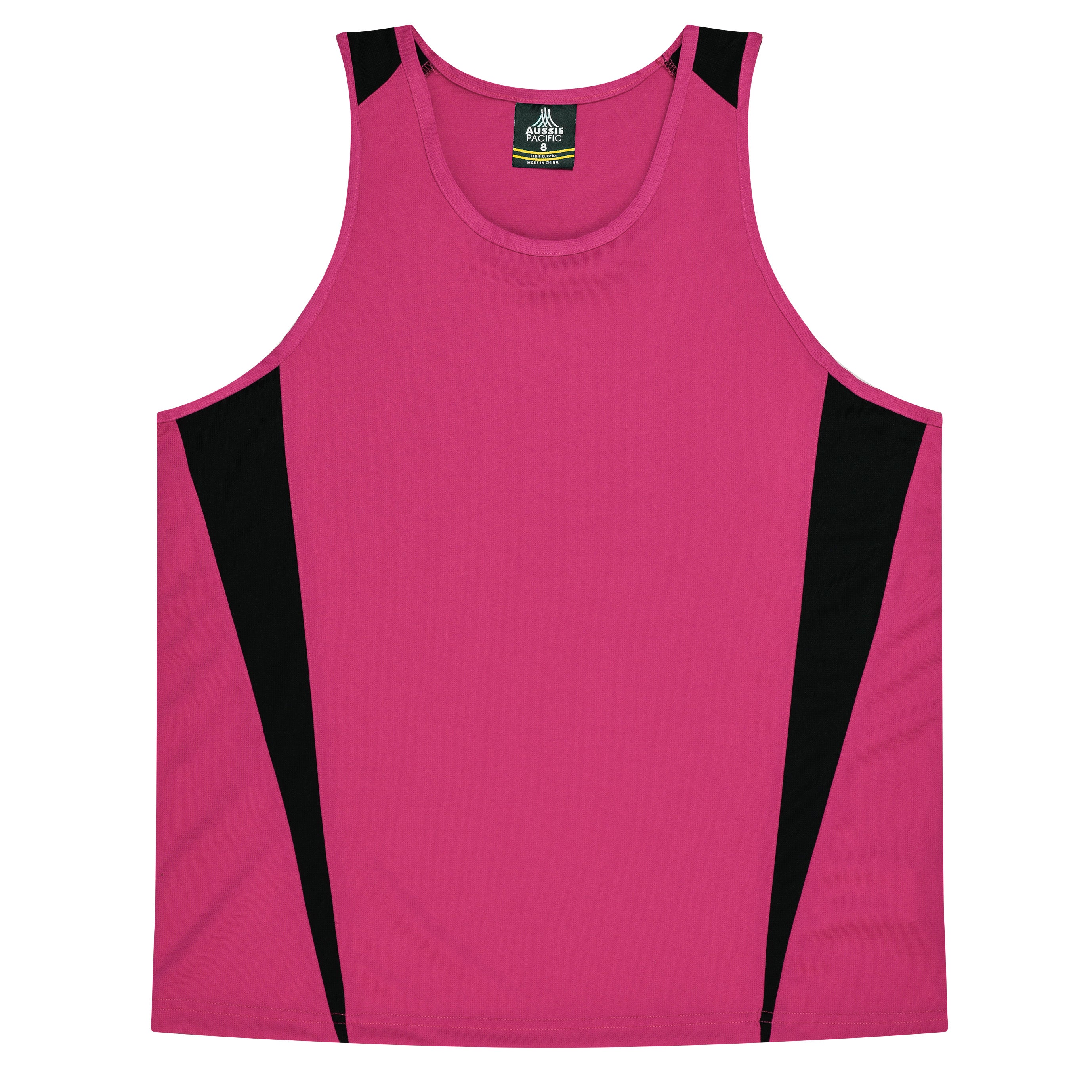 EUREKA KIDS SINGLETS - PINK/BLACK