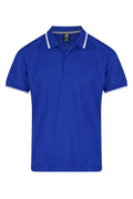 PORTSEA MENS POLOS - ROYAL/WHITE