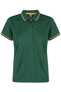 COTTESLOE LADY POLOS - BOTTLE/GOLD