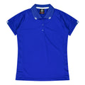 FLINDERS LADY POLOS - ROYAL/WHITE