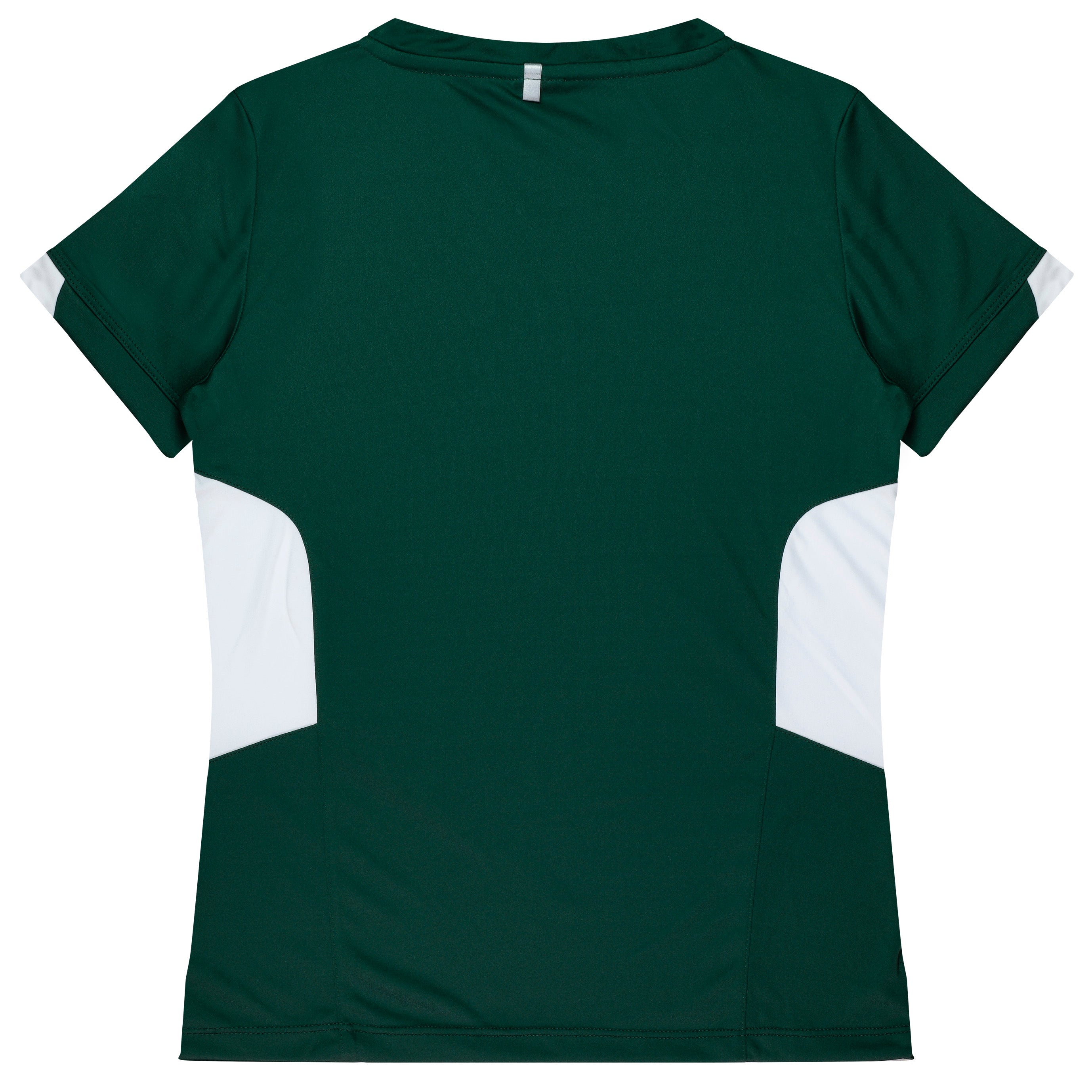 TASMAN LADY TEES - BOTTLE/WHITE