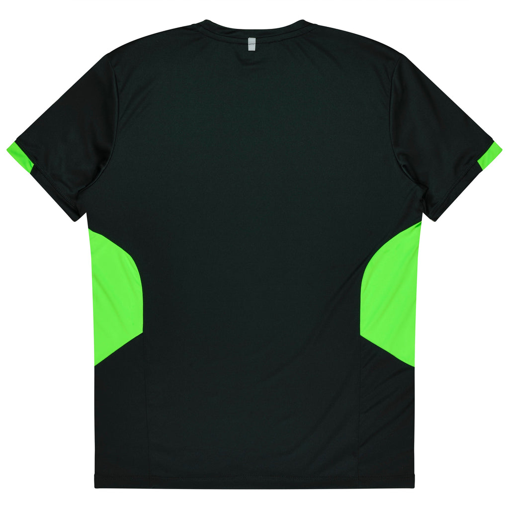 TASMAN KIDS TEES - BLACK/NEON GREEN