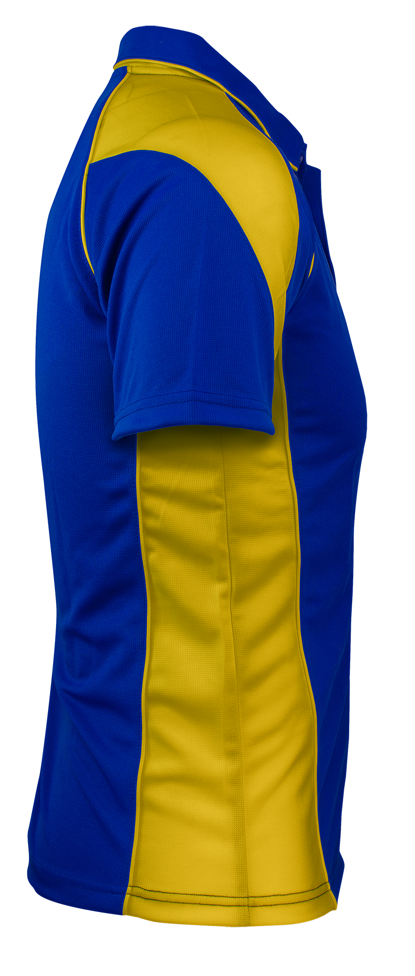 PREMIER MENS POLOS - ROYAL/GOLD