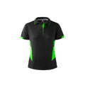 TASMAN LADY POLOS - SLATE/NEON GREEN