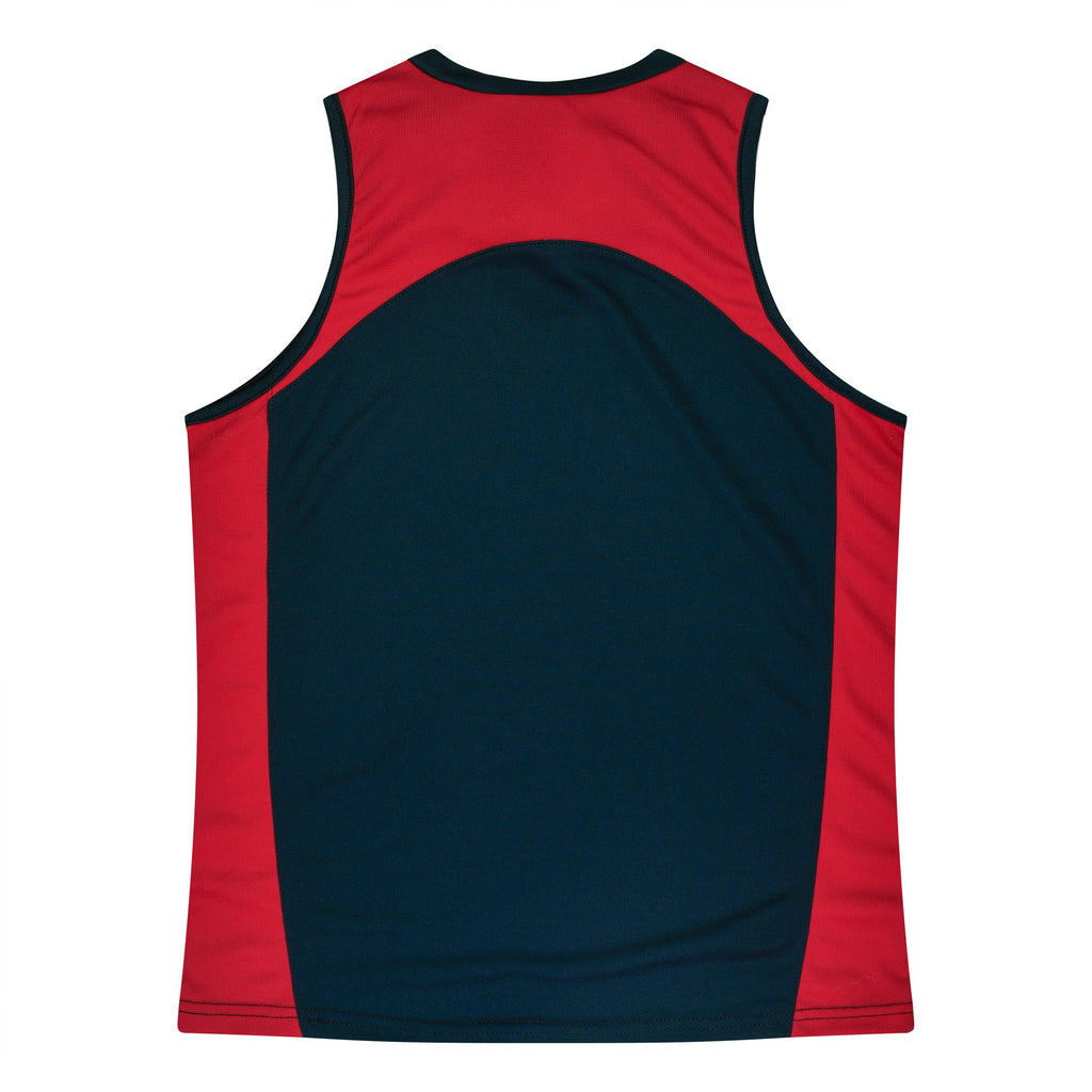 PREMIER LADY SINGLETS - NAVY/RED