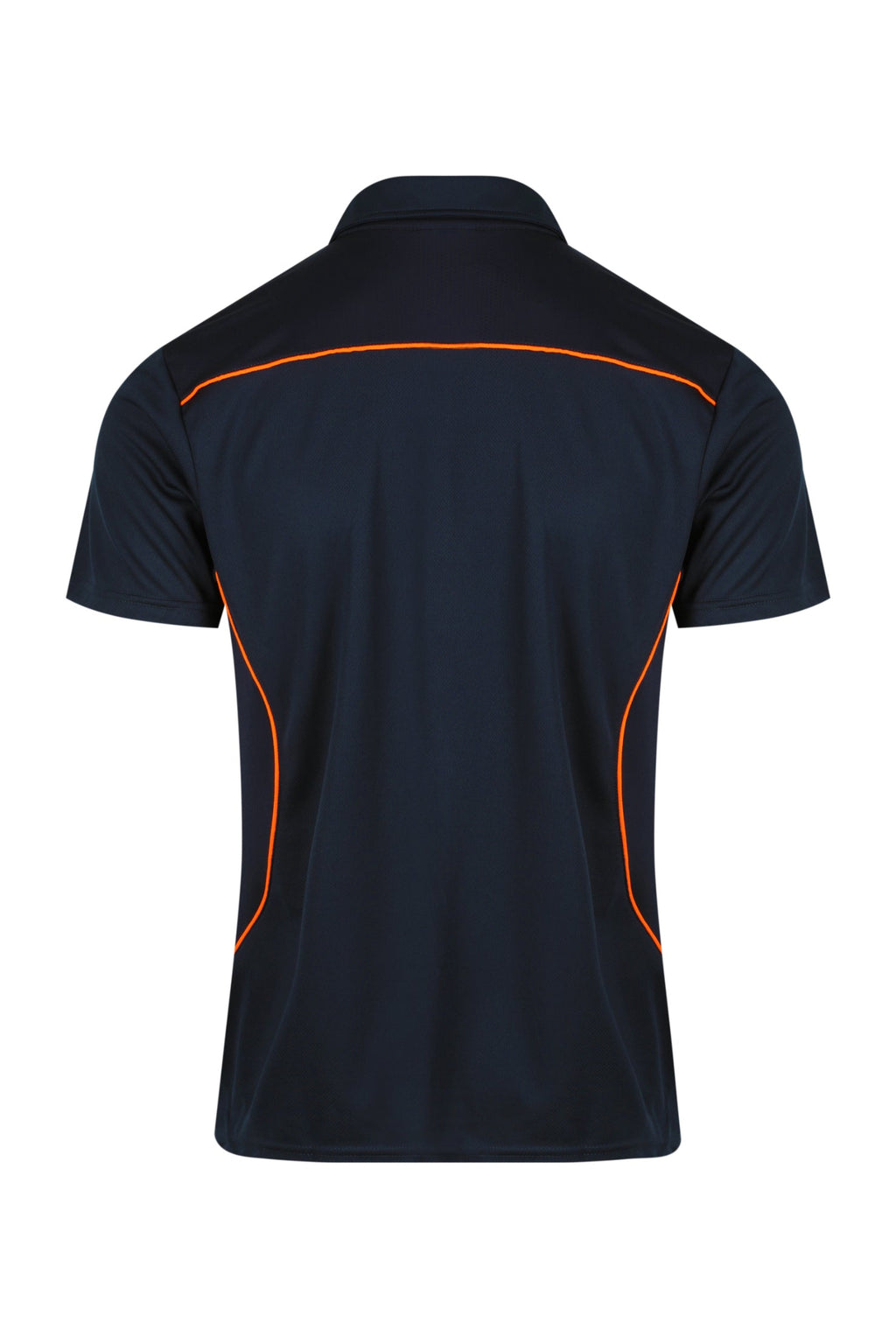 KURANDA MENS POLOS - NAVY/FLURO ORANGE