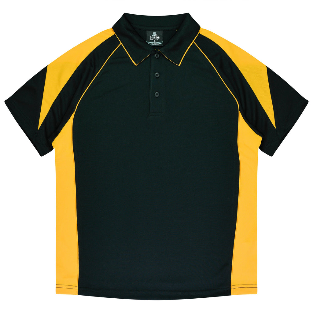 PREMIER KIDS POLOS - BLACK/GOLD