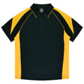 PREMIER KIDS POLOS - BLACK/GOLD