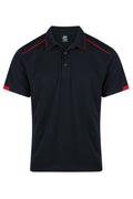 CURRUMBIN MENS POLOS - NAVY/RED