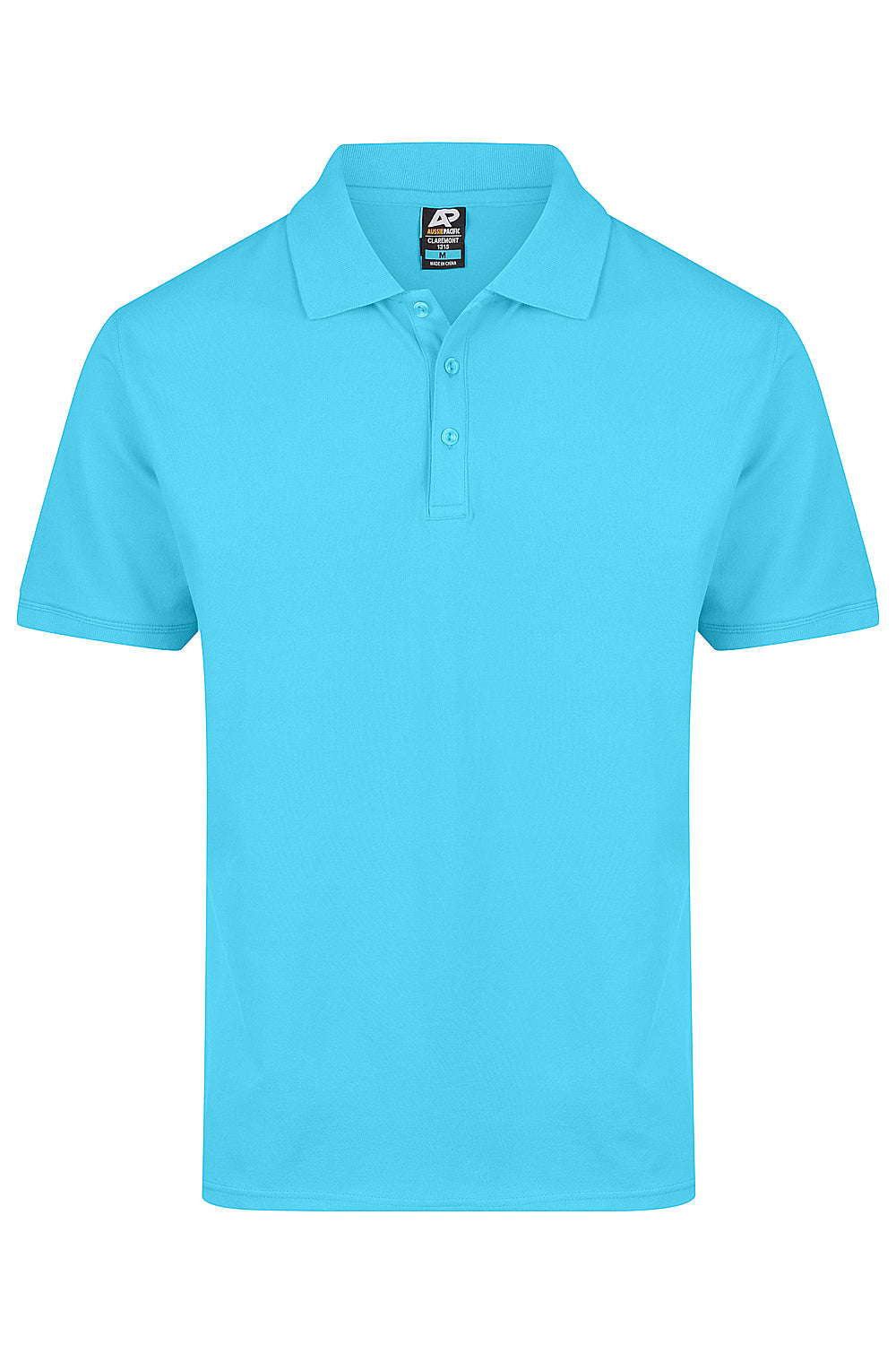 CLAREMONT MENS POLOS - CYAN