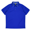 FLINDERS MENS POLOS - ROYAL/WHITE