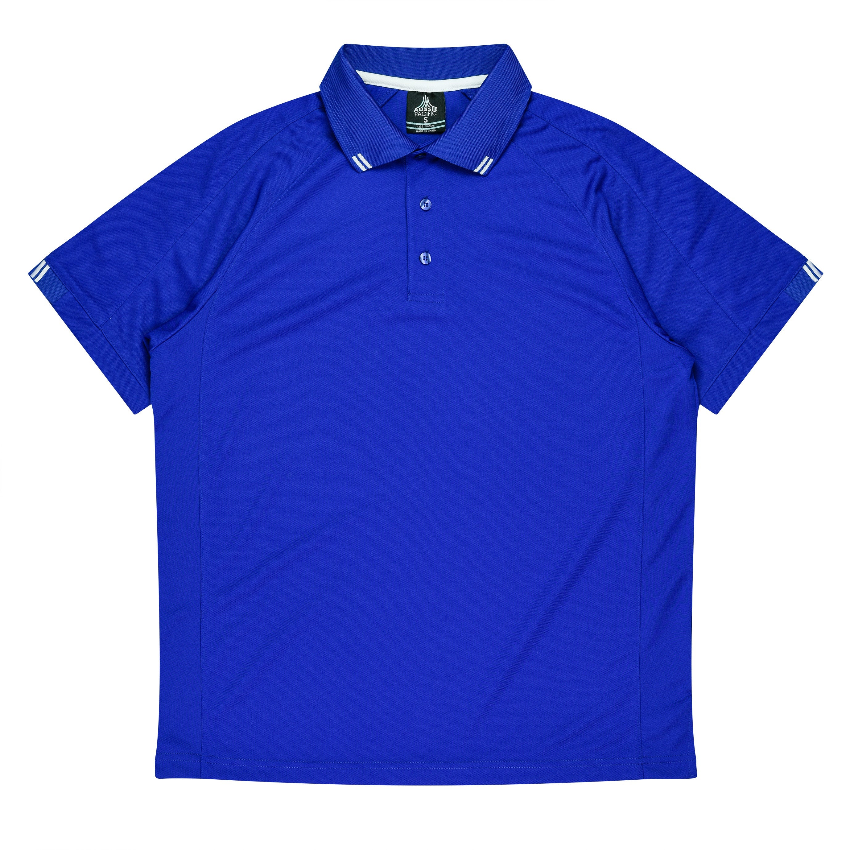 FLINDERS MENS POLOS - ROYAL/WHITE