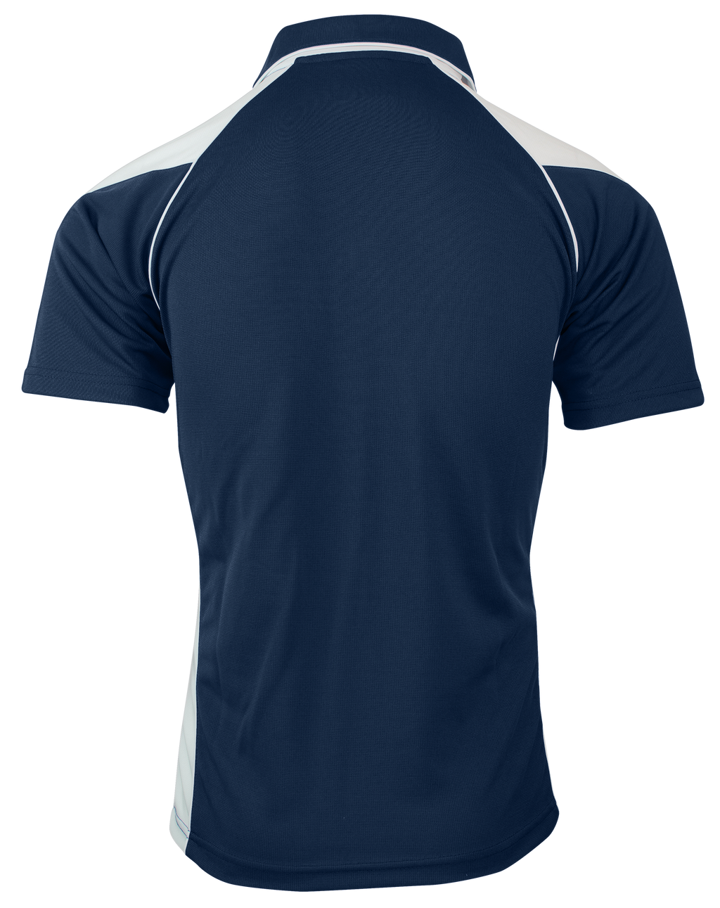 PREMIER MENS POLOS - NAVY/WHITE