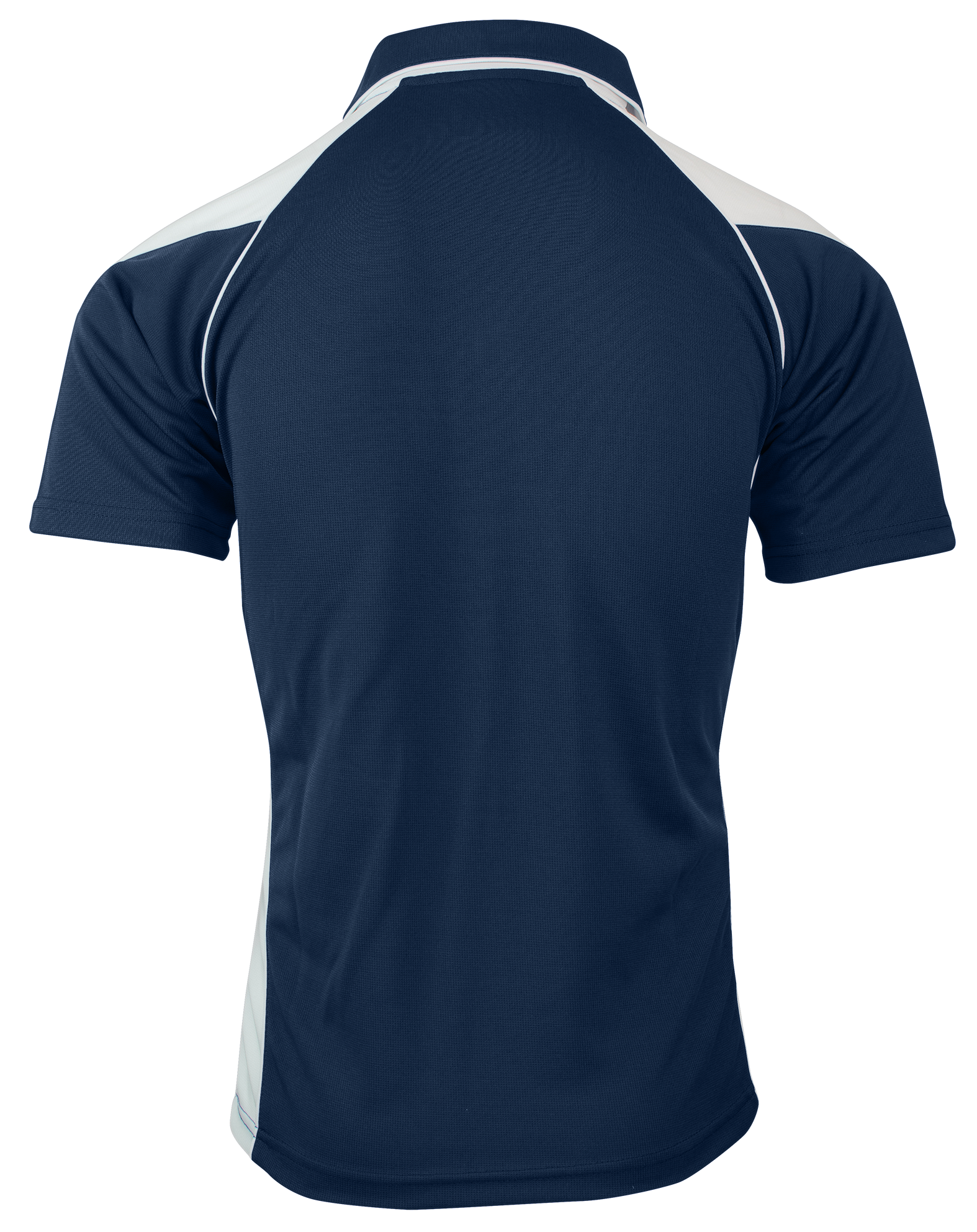 PREMIER MENS POLOS - NAVY/WHITE