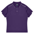 CURRUMBIN KIDS POLOS - PURPLE/WHITE