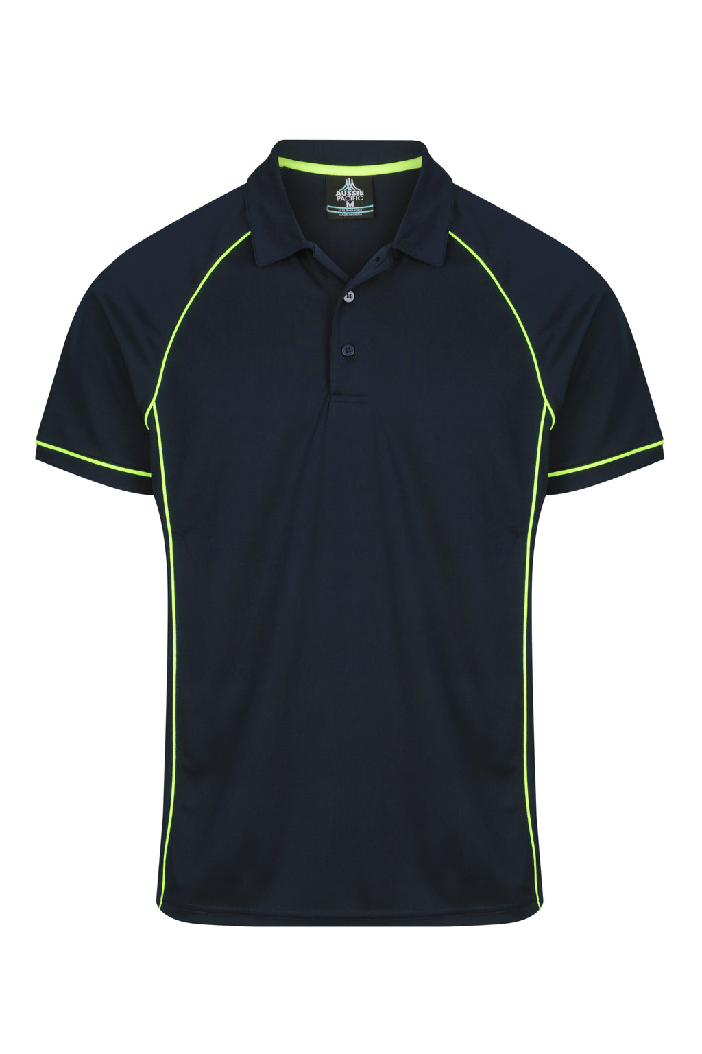 ENDEAVOUR MENS POLOS - NAVY/GREEN