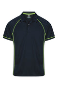 ENDEAVOUR MENS POLOS - NAVY/GREEN
