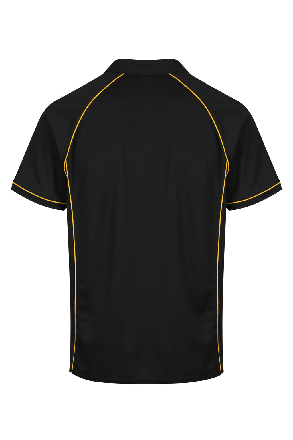 ENDEAVOUR MENS POLOS - BLACK/GOLD