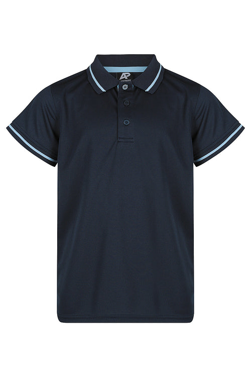 COTTESLOE KIDS POLOS - NAVY/SKY
