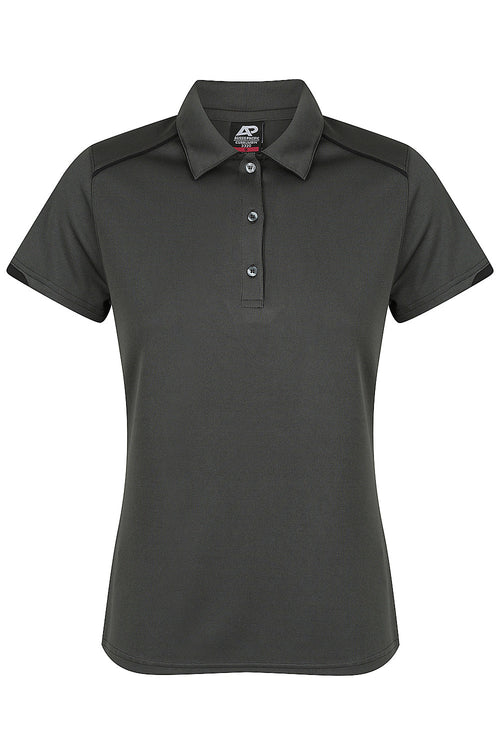CURRUMBIN LADY POLOS - SLATE/BLACK