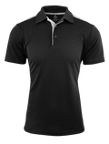 PATERSON MENS POLOS - BLACK/WHITE