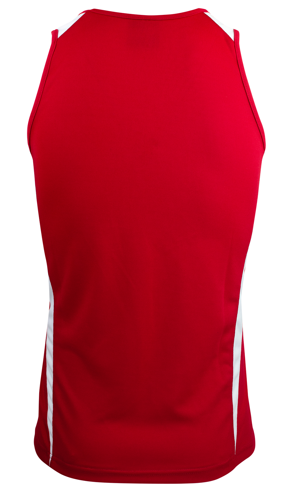 EUREKA MENS SINGLETS - RED/WHITE