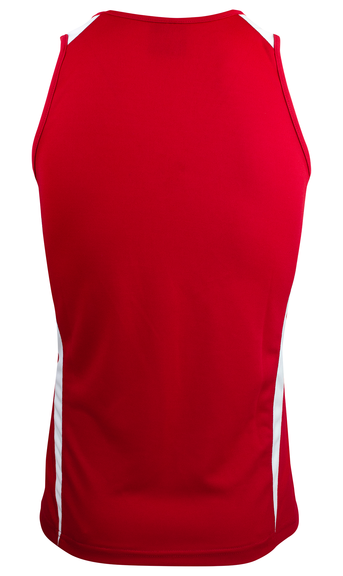 EUREKA MENS SINGLETS - RED/WHITE