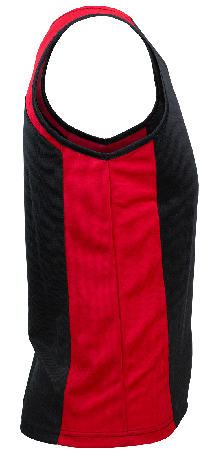 PREMIER MENS SINGLETS - BLACK/RED