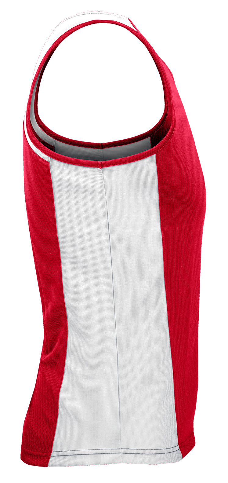 PREMIER MENS SINGLETS - RED/WHITE