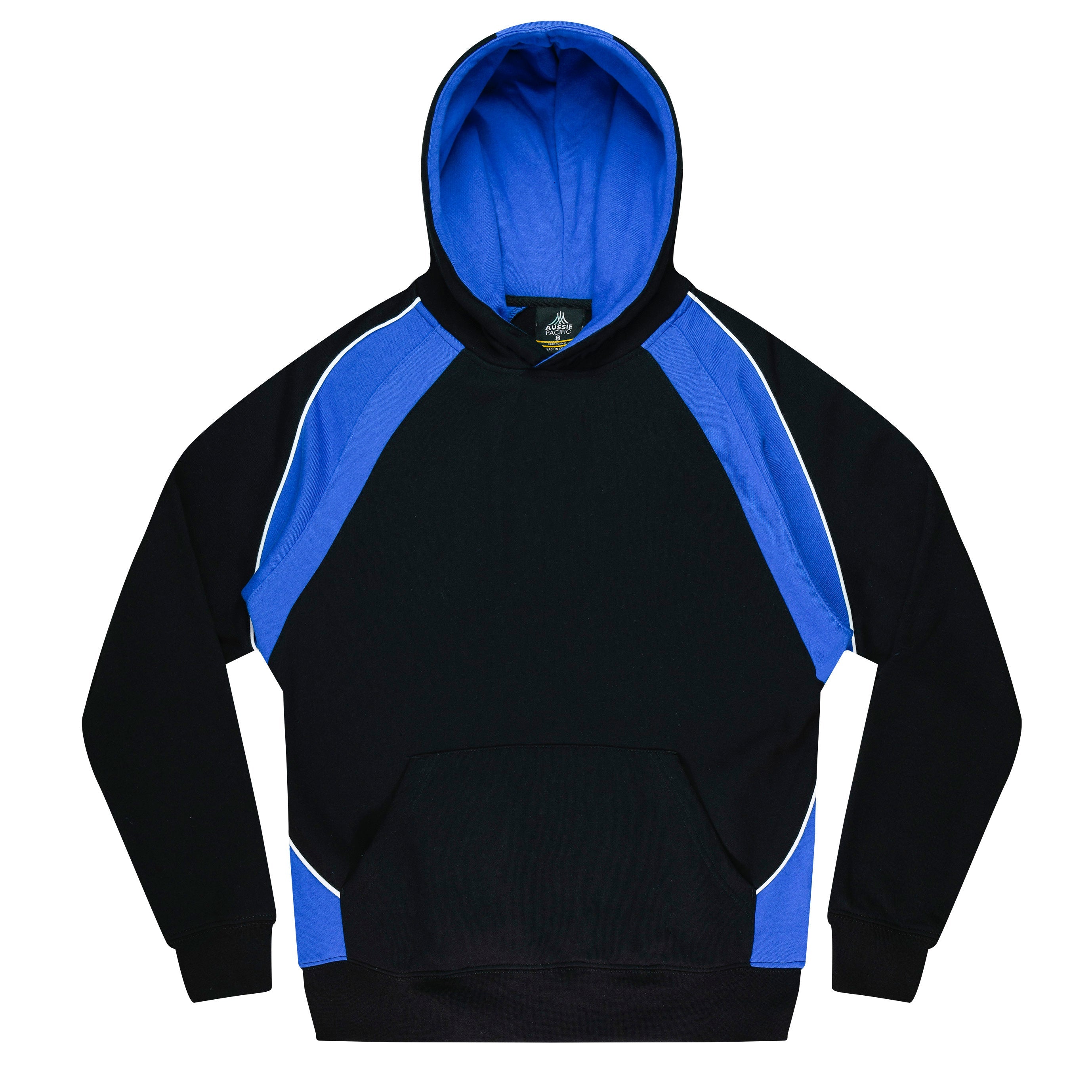 HUXLEY KIDS HOODIES - BLK/ELEC. ROYAL/WHT