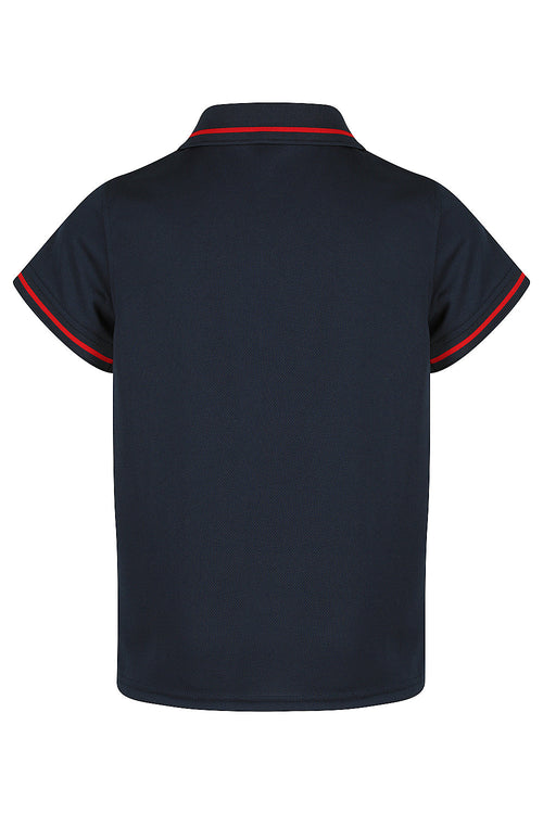 COTTESLOE KIDS POLOS - NAVY/RED