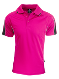EUREKA MENS POLOS - PINK/BLACK