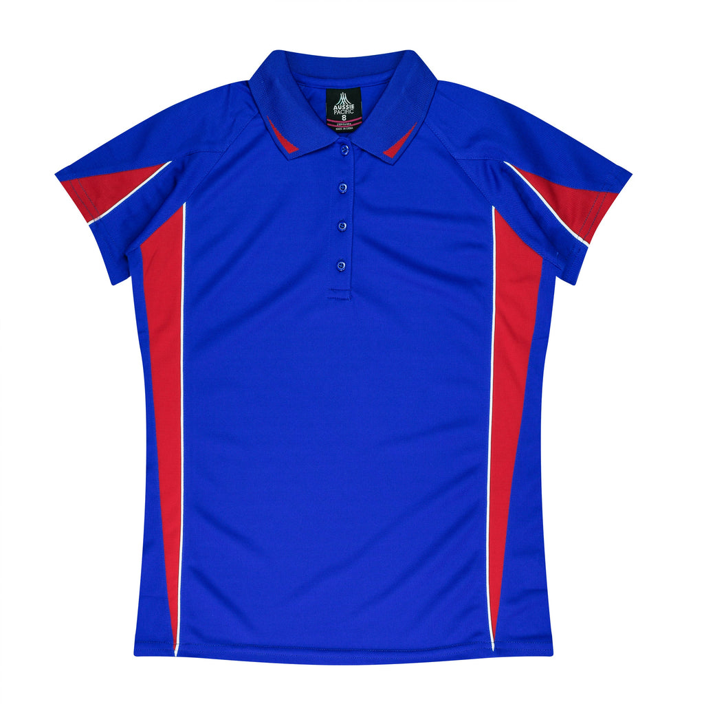 EUREKA LADY POLOS - ROYAL/RED