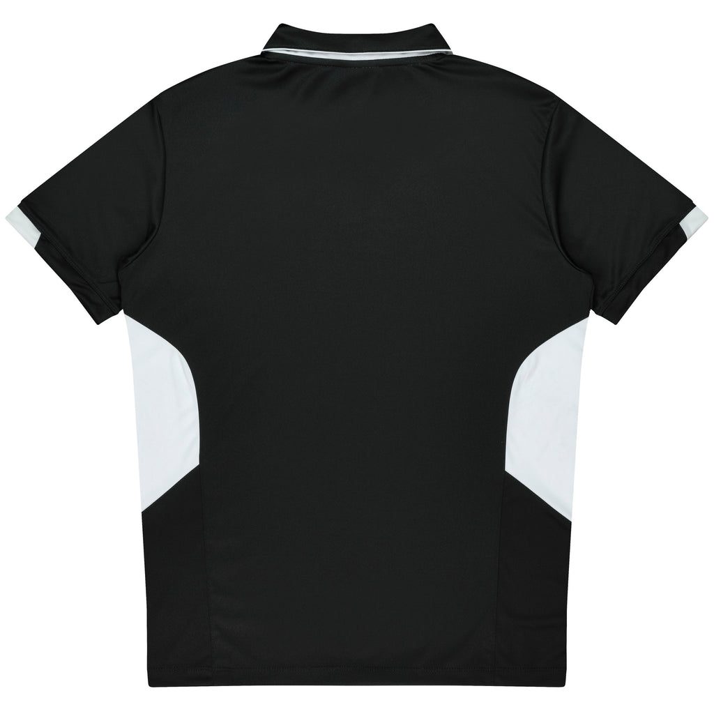 TASMAN KIDS POLOS - BLACK/WHITE