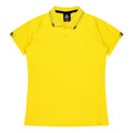 FLINDERS LADY POLOS - CANARY/BLACK