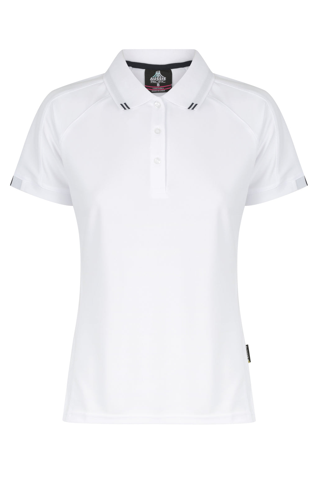 FLINDERS LADY POLOS - WHITE/NAVY