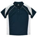PREMIER KIDS POLOS - NAVY/WHITE