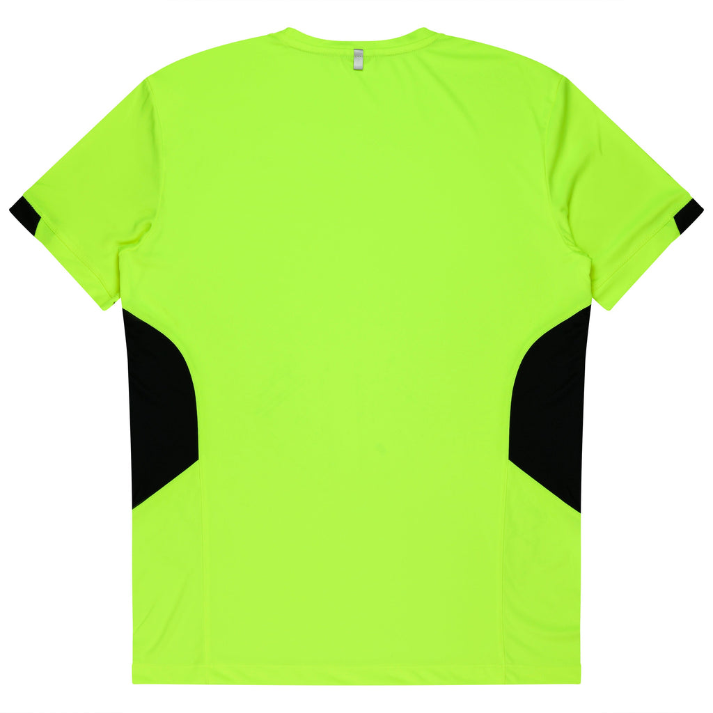 TASMAN KIDS TEES - NEON YELLOW/BLACK