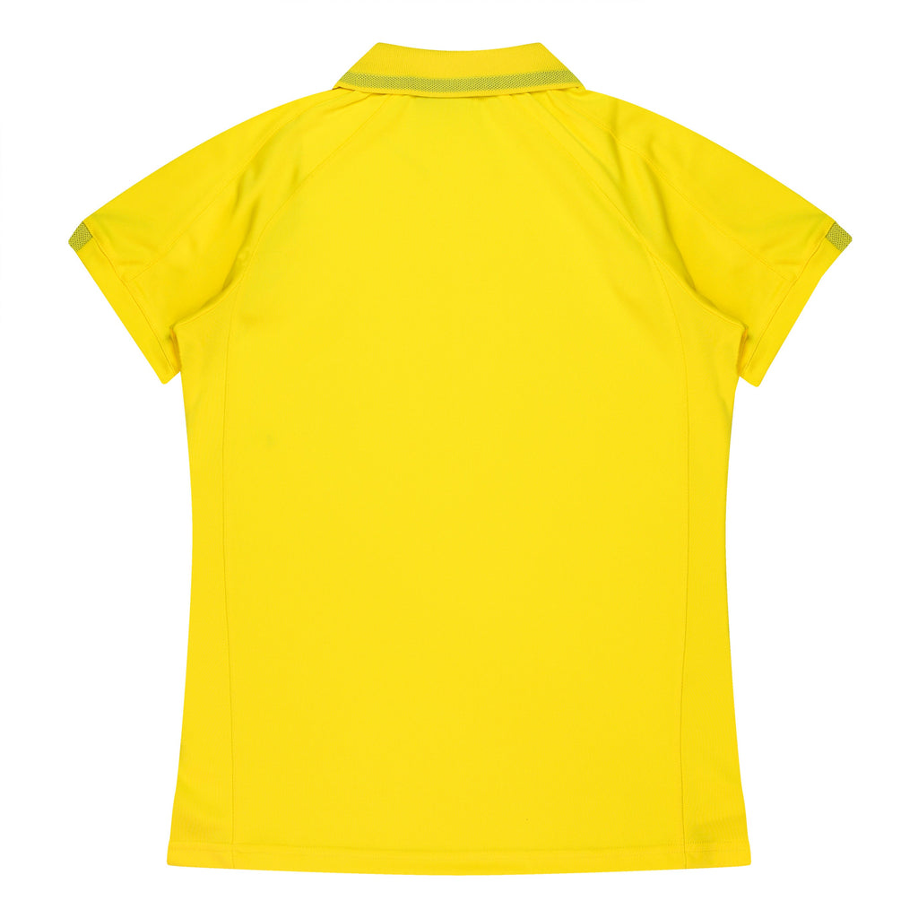 FLINDERS LADY POLOS - CANARY/BLACK