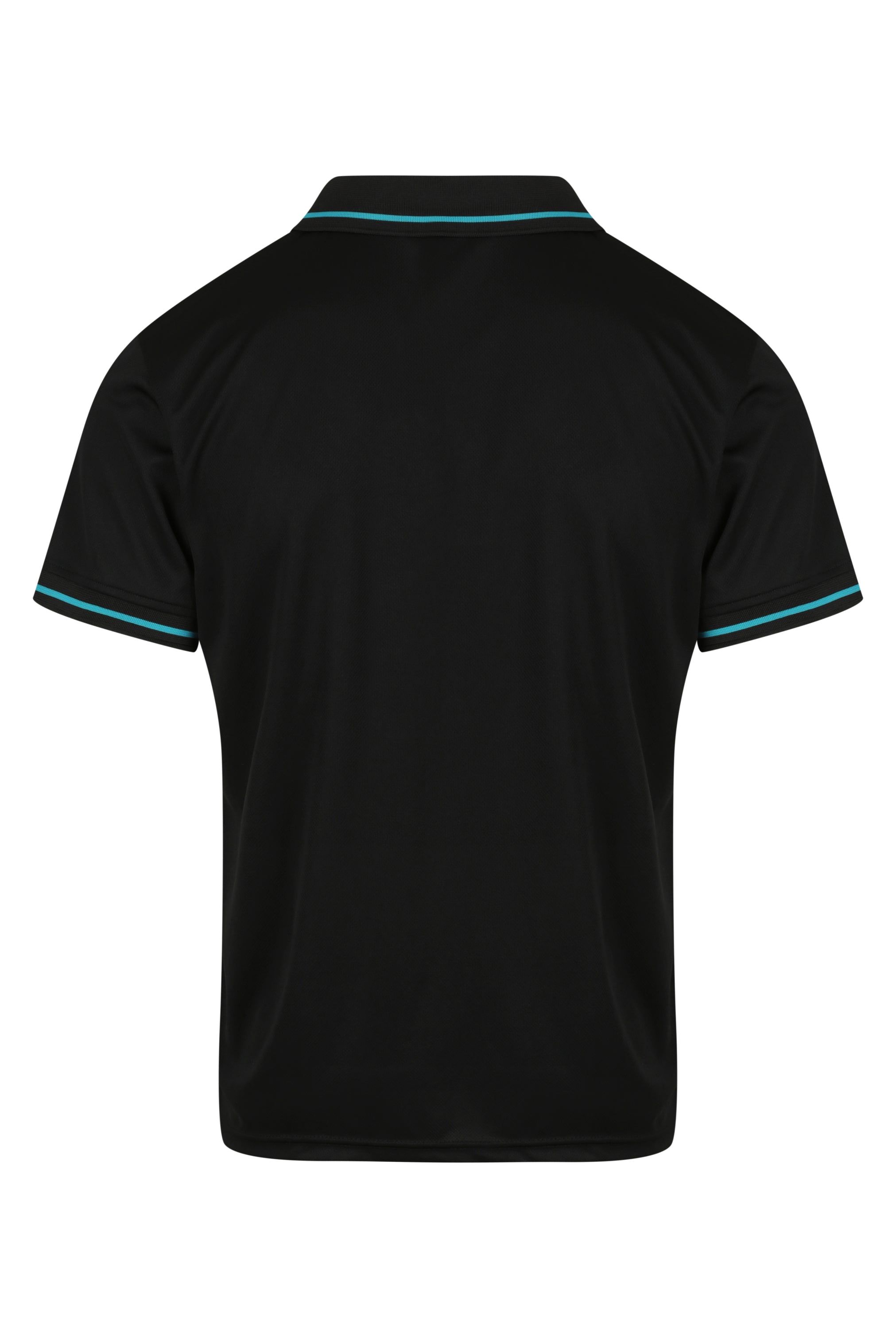 COTTESLOE MENS POLOS - BLACK/TEAL
