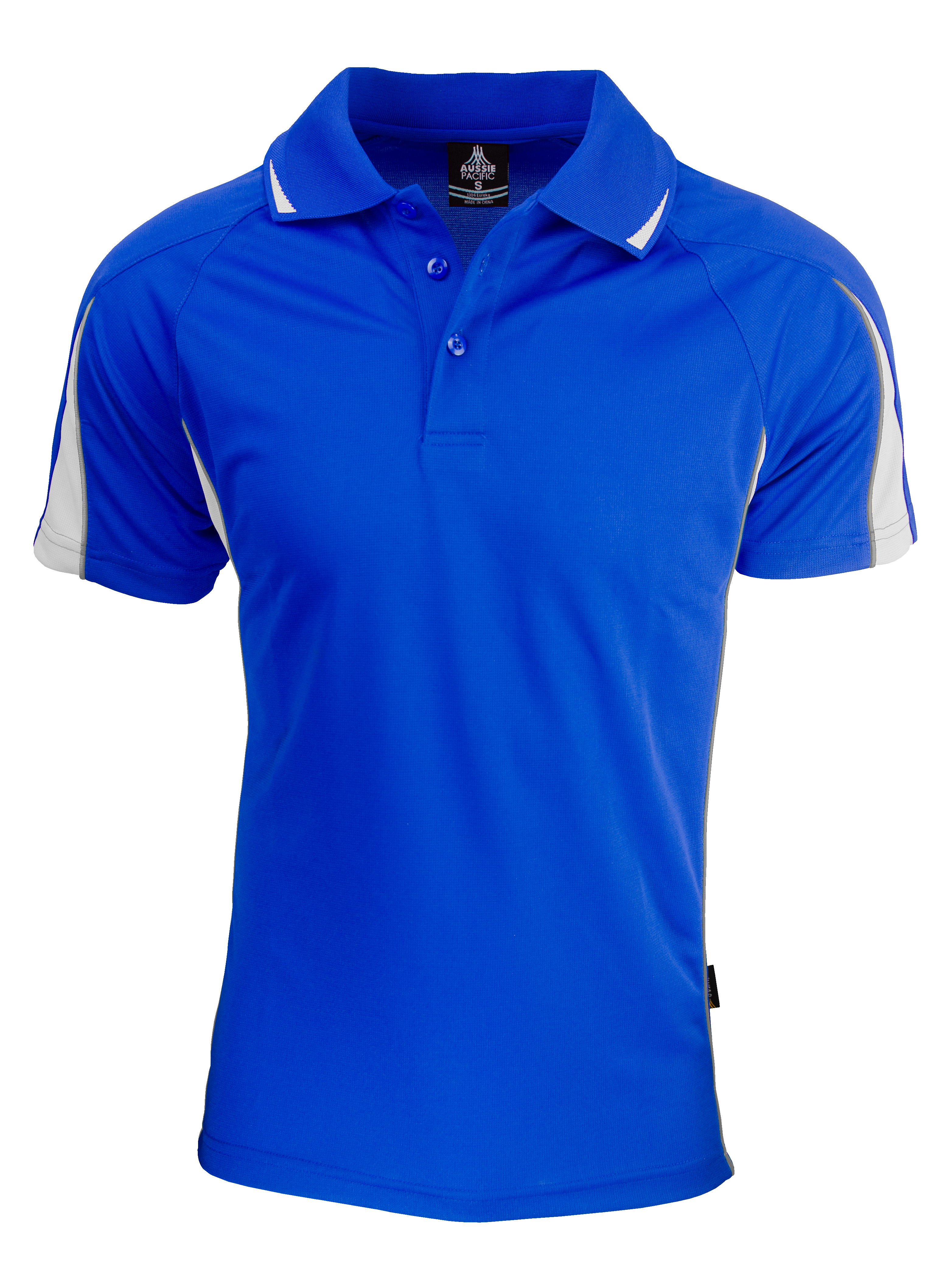 EUREKA MENS POLOS - ROYAL/WHITE