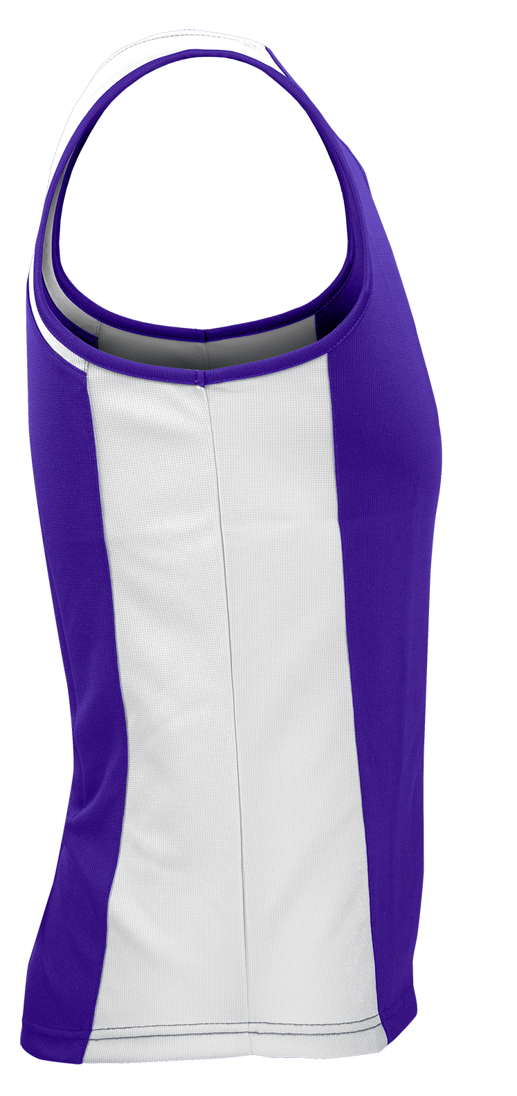 PREMIER MENS SINGLETS - PURPLE/WHITE