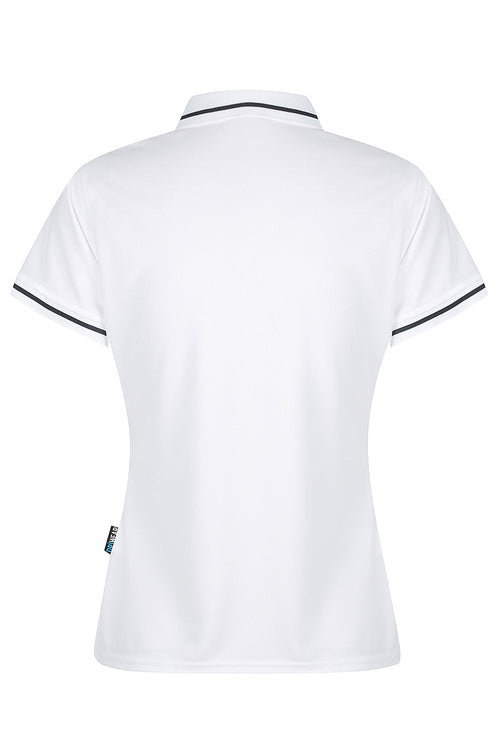 COTTESLOE LADY POLOS - WHITE/NAVY